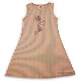 Lipstik Girls - Girls Dress, Red, White