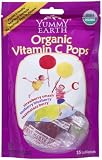 YummyEarth Organic Vitamin C Pops (15 Count), 3-Ounce Pouches (Pack of 6)