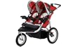 Schwinn Turismo Swivel Double Jogger, Red/Gray