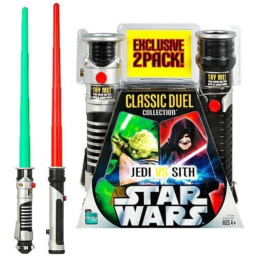 Buy Star Wars Yoda vs. Darth Sidious Lightsaber Set