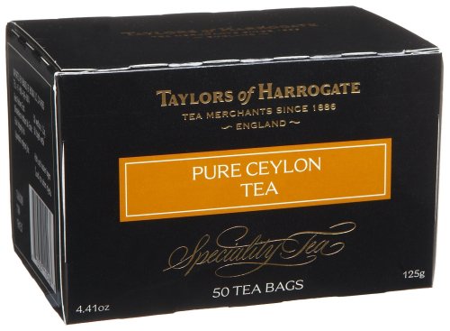 Taylors of Harrogate Pure Ceylon Tea, 50-Count Tea Bags (Pack of 6) by Taylors of Harrogate