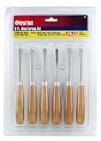 Great Neck 206 6 Piece Assorted Wood Handle Carving Tools