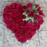 Review Miraflores  / Silk Sympathy Flowers - Heart in Red