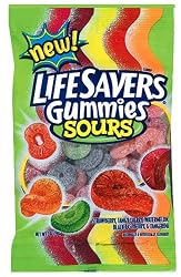 LifeSavers Gummies, Sours, 7-Ounce Bags (Pack of 12)