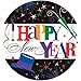Amscan Ring in The New Year Round Paper Luncheon Plates, 60 Ct. | Party Tableware