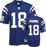 Peyton Manning Blue Reebok NFL Premier Indianapolis Colts Jersey - Large