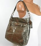Coach Chelsea Metallic Leather Ashlyn Shoulder Hobo Bag Purse 18211 Gunmetal