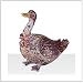 Jewelry Trinket Box with Crystal - Goose Design