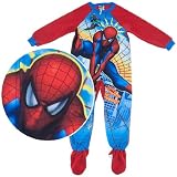 Spider-man Red Footed Sleeper Pajamas for Toddlers and Boys