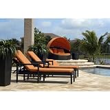 Halo Daybed and Chaise Lounge Set Fabric: Tuscan Orange