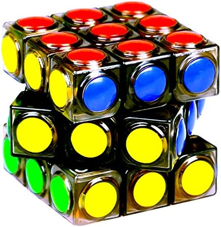 Zhly 3x3x3 Stickerless Brain Teaser Magic Rubik's Puzzle Cube Eco-friendly Plastics Speed Cube (1#)