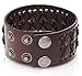 Regetta Jewelry Tribal Leather Wristband Brown Men's Uni-Sex Adjustable Bracelet.