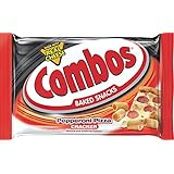 Combos Pepperoni Pizza Cracker Baked Snacks Singles, 18 Count (Pack of 2)