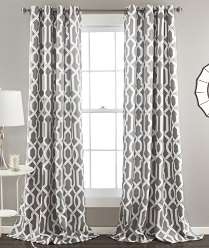 Lush decor c32749p15-000 edward window curtain, 84 x 52…