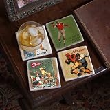 University of Alabama Vintage Football Marble Coasters