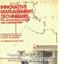 Innovative Management Techniques: For Architectural Design and Construction