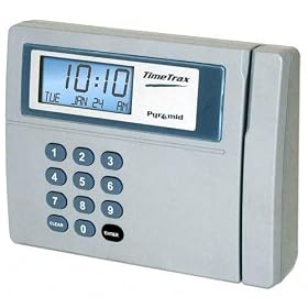 Pyramid Fastime 8000 Time And Attendance System, White Black by Pyramid