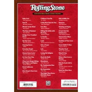 Rolling Stone Easy Piano Sheet Music Classics, Vol 1: 39 Selections from the 500 Greatest Songs of All Time (Rolling Stone(R) Easy Piano Sheet Music C