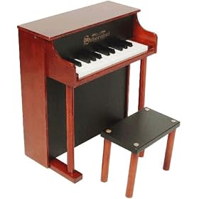 Schoenhut 25-Key Traditional Spinet- Mahogany/ Black by Schoenhut
