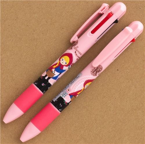 pink Little Red Riding Hood ballpoint pencil 3 colours
