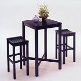 Contour Black Pub Set