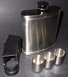 Stainless Steel Flask W/ 3 Cups