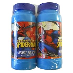 2pcs Marvel Spiderman Bubble Solution - 4Fl oz Spider-man Bubble Blowing Liquid