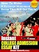 Books : Instant College Admission Essay Kit - How To Write A Personal Statement Essay That Will Get You In (Revised Edition)