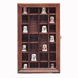 Review   / Wood Collector Wall Mount Thimble Glass Cabinet Case