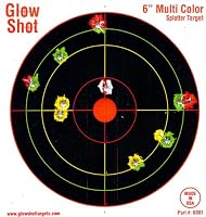 60 Pack - 6" Reactive Splatter Targets - GlowShot - Multi Color - See Your Hits Instantly - Gun & Rifle Targets - Glow Shot - Seach Glowshot for all our 6", 8" & 10" Packs from Glowshot Targets