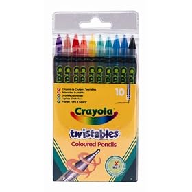 Crayola Twistable Coloured Pencils (10 Pack)
