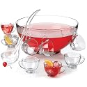Anchor Hocking 22-Pieve Punch Bowl Set with 4 Glasses