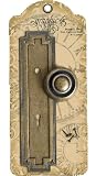Graphic 45 Staples, Stamped Geometric Metal Door Plate and Matching Knob