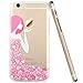 ESR iPhone 6s Case, iPhone 6 Case, Soft Gel TPU Silicone Case Clear with Design Cute Cartoon Slim Fit Ultra Thin Protective Cover for 4.7 inches iPhone 6/iPhone 6s_Pink Floral Girl