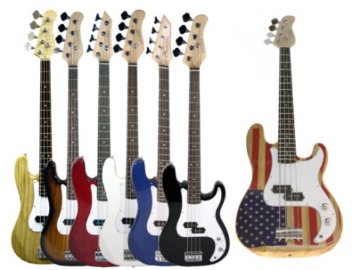 Laurel P Style Electric Bass   American Flag