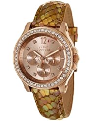 Juicy Couture Womens 1901065 Pedigree Bronze Metallic Leather Strap Watch
