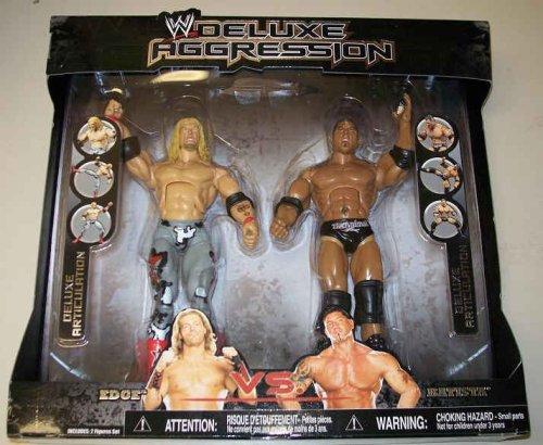 51WGGeUYNyL WWE Wrestling Exclusive DELUXE Aggression Action Figure 2 Pack Edge Vs. Batista