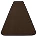 House, Home and More Skid-Resistant Carpet Runner - Chocolate Brown - 8 Feet X 27 Inches