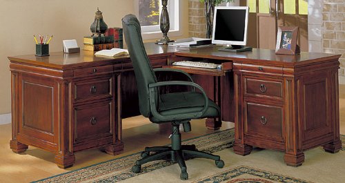 Buy Cheap Coaster Company Two Tone L-Shaped Home Office Computer Desk