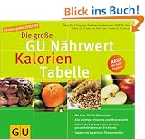 N�hrwert-Kalorien-Tabelle, Die gro�e GU: Neuausgabe 2002/03 (GU Tabellen)