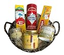 Cook like a French Chef Gift Basket incl. Mayonnaise, Harissa (piquante sauce), Coarse Sea Salt, Fleur de sel, Duck Fat & Provence Herbs