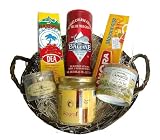 Cook like a French Chef Gift Basket incl. Mayonnaise, Harissa (piquante sauce), Coarse Sea Salt, Fleur de sel, Duck Fat & Provence Herbs