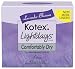 Kotex Lightdays Comfortably Dry Lavender Scented Pantiliners, 42 Count, (Case of 6)