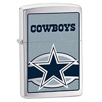 NFL Dallas Cowboys Brushed Chrome Zippo Lighter