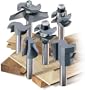 MLCS 8389 Woodworking Pro Cabinetmaker Router Bit Set with Undercutter, 6-Piece