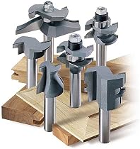 Hot Sale MLCS 8389 Woodworking Pro Cabinetmaker Router Bit Set with Undercutter, 6-Piece