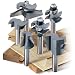MLCS 8389 Woodworking Pro Cabinetmaker Router Bit Set with Undercutter, 6-Piece