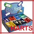 200 assorted colour Keyring Tags