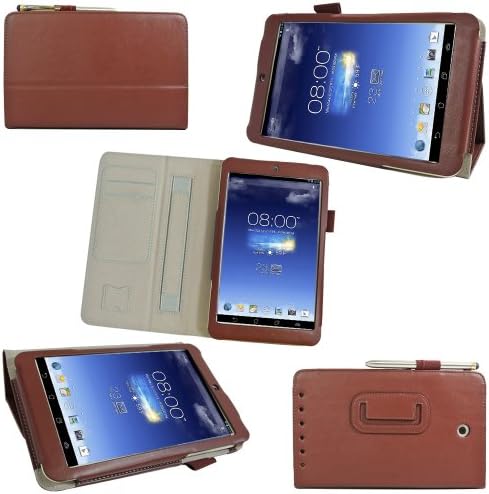 VSTN High Quality Soft PU Leather Multi-Stand with Hand Strap&amp;Card Holder Cover Case for Asus Memo Pad HD 7 (For Asus Memo Pad HD 7, Brown)