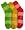 BROAD STRIPE-Yellow/Green/Pink